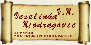 Veselinka Miodragović vizit kartica